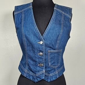 Veronica Beard Valeria Denim Vest S